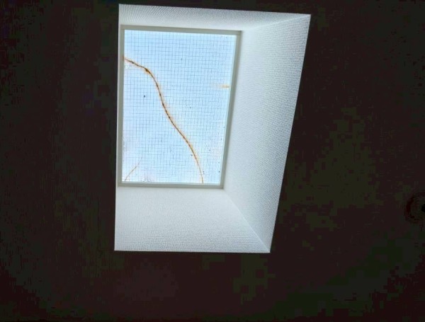 トップライト交換前　室内側